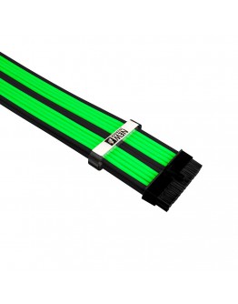 1stPlayer комплект удължителни кабели Custom Modding Cable Kit Black/Green - ATX24P, EPS, PCI-e - BGE-001