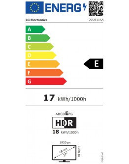 Монитор LG 27U511SA-W, 27 IPS Smart webOS23, 100Hz, 5ms, 1