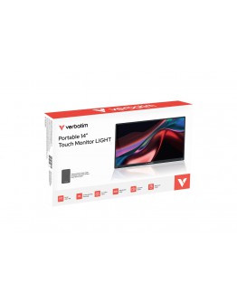 Монитор Verbatim Portable 14 FHD Touch Monitor LIGHT with 