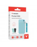 Verbatim Pocket SSD USB 3.2 Gen 2 1TB Polar Blue i