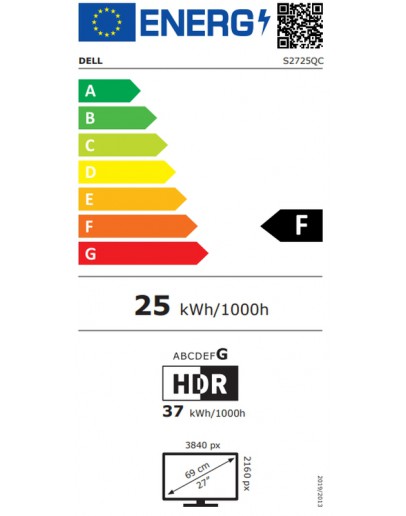 Dell S2725QC, 27 IPS Anti-Glare, LED, 4ms, 120 Hz,