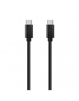 Кабел за данни DeTech, USB Type-C - USB Type-C 2.0, 1.0m, Черен - 14965