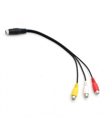 Кабел S-Video 7-Pin - 3RCA female, DeTech - 18249