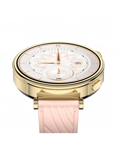 Смарт часовник Aurafit AM23, Amoled, Златист - 73128