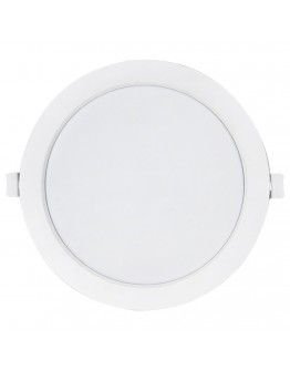 LED панел за вграждане DeTech, 18W, 4000K, Кръг, Бял - 77014