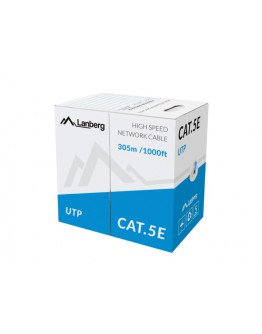 Lanberg Lan Cable UTP Cat.5e 305m Solid CCA Blue