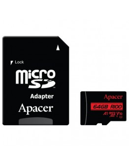 Apacer 64GB microSDHC/SDXC UHS-I U1 V10 A1 (1 adap