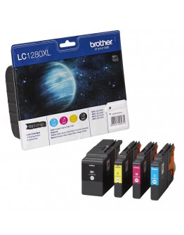 Brother LC-1280XL BK/C/M/Y Value Bonus Pack Ink Ca