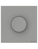 Електрически ключ димер DeTech DE-9225-71, 200W, За вграждане, IP20, Сив - 75101