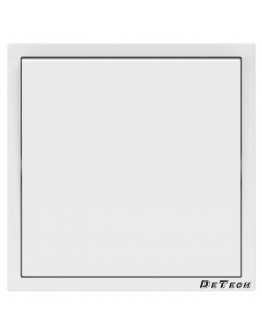 Девиаторен електрически ключ DeTech DE-9227-31, С рамка, схема 6, 10А, 250V, IP20, Бял - 75108