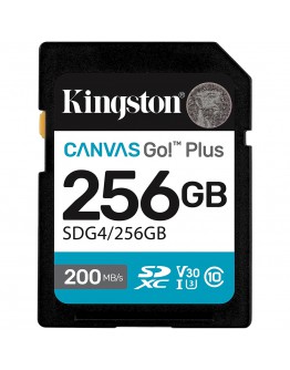 KINGSTON 256GB SDXC Canvas Go Plus Gen4 200MB/s